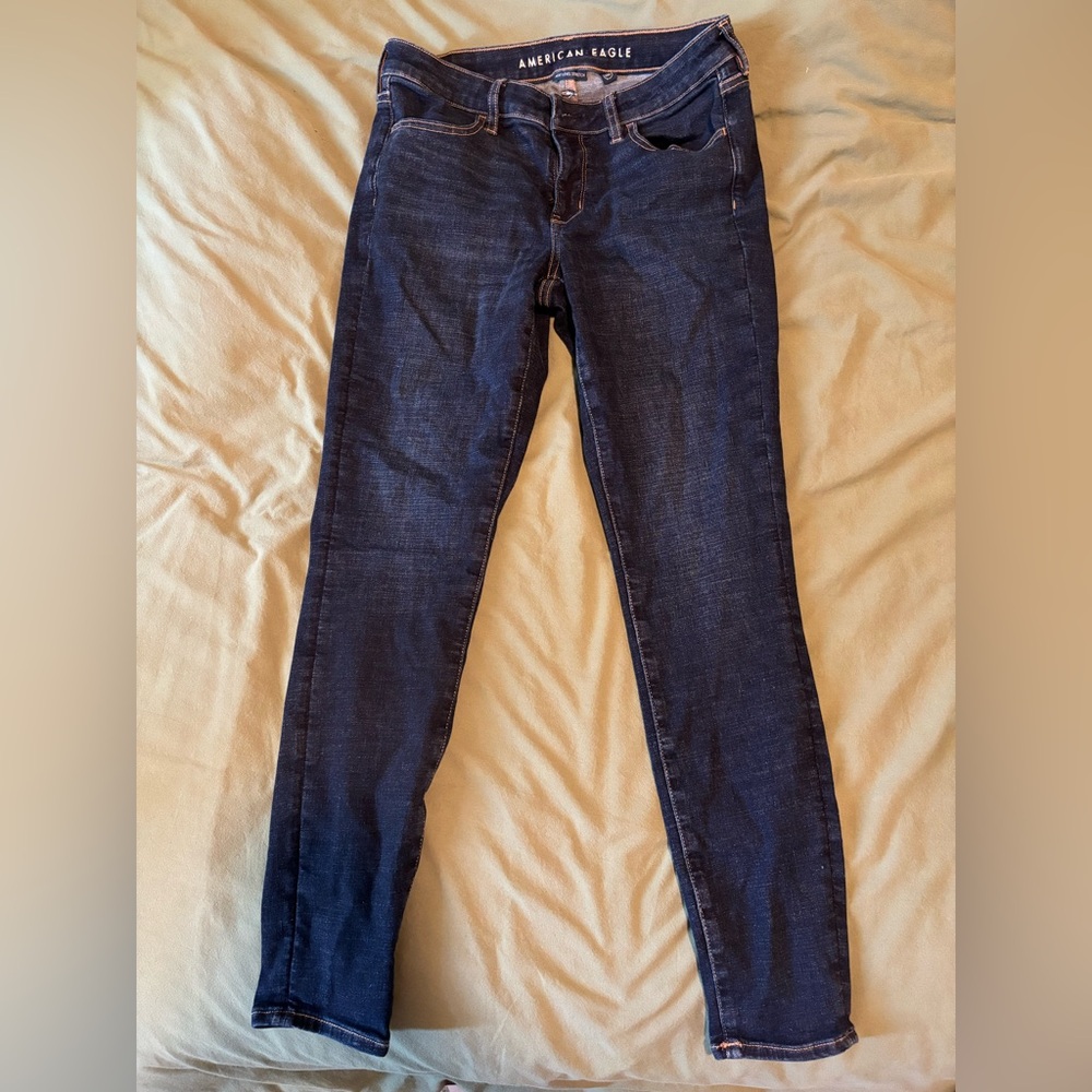 American Eagle Outfitters Dark Blue Skinny Jeans